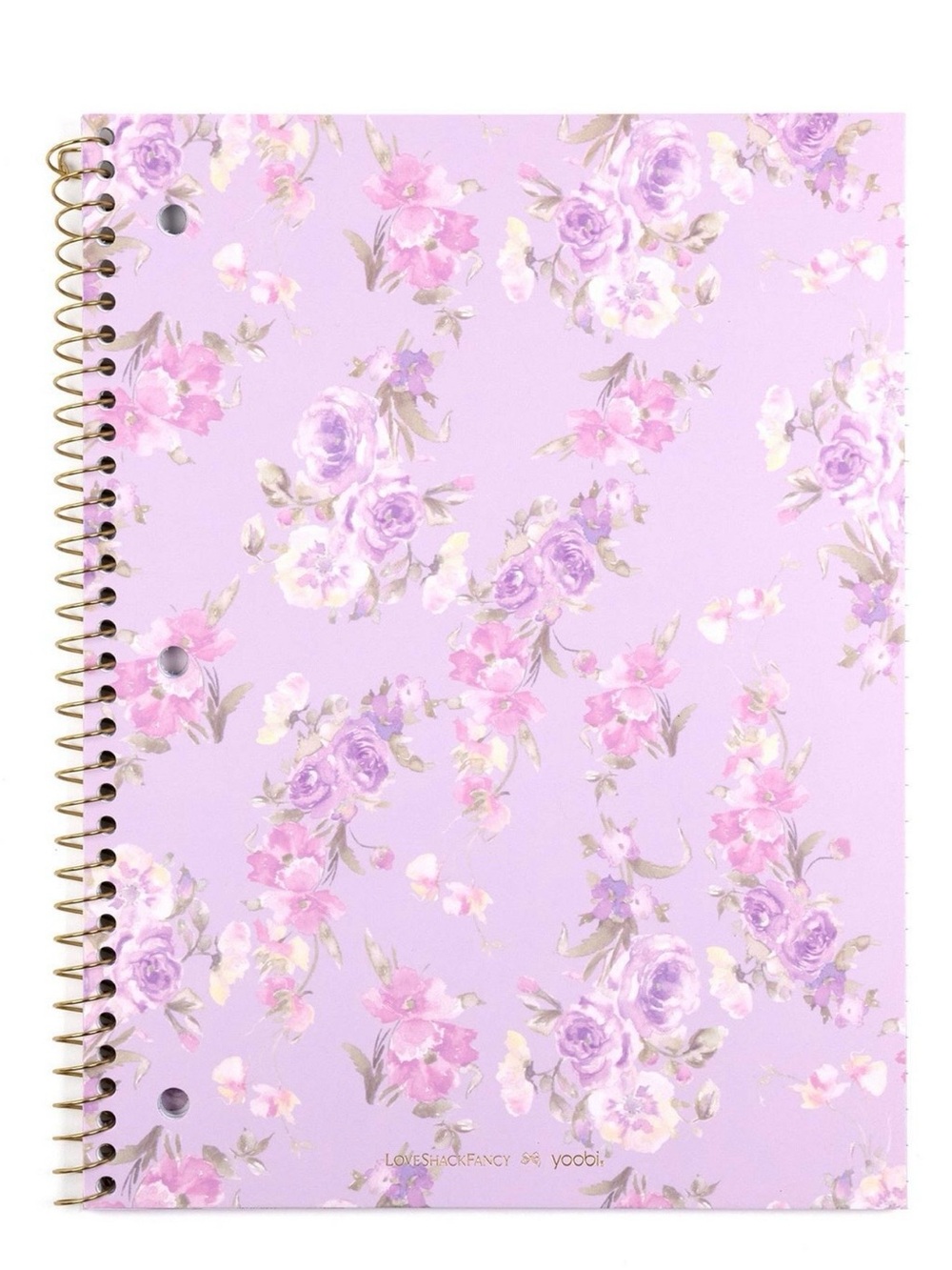 NWT LoveShackFancy x Target -Yoobi Happy Thoughts Wide Ruled Notebook Hibiscus